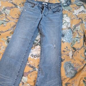 Stylish Light Blue Women's Straight Leg Jeans